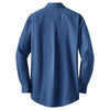 Port Authority Men's Blue Tonal Pattern Easy Care Shirt