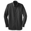 Port Authority Men's Dark Charcoal Tonal Pattern Easy Care Shirt