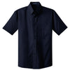 Port Authority Men's Navy S/S Value Poplin Shirt