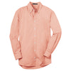 Port Authority Men's Orange Plaid Pattern Easy Care Shirt