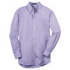Port Authority Men's Purple Plaid Pattern Easy Care Shirt