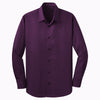 Port Authority Men's Aubergine Purple Stretch Poplin Shirt