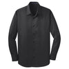 Port Authority Men's Grey Smoke Stretch Poplin Shirt
