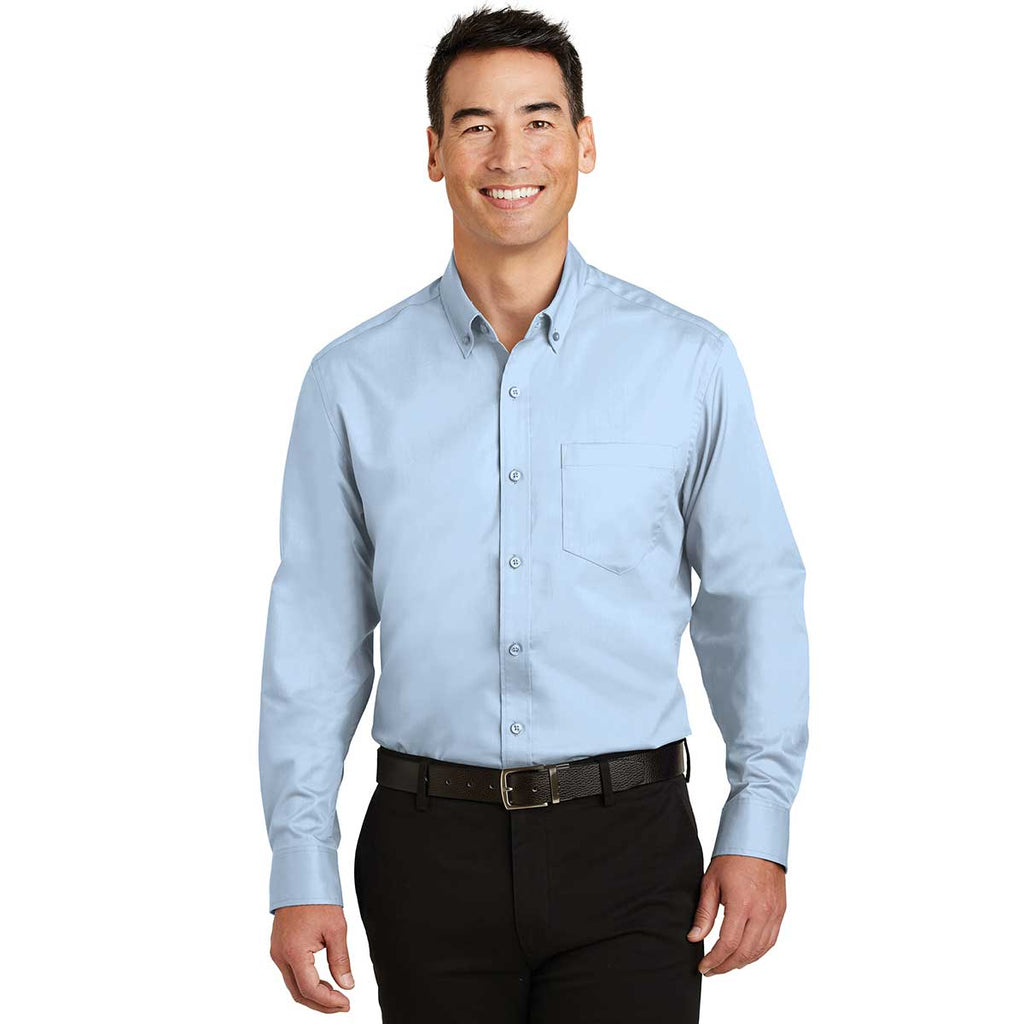 Port Authority Men's Cloud Blue SuperPro Twill Shirt