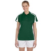 Russell Athletic Women's Dark Green/White Team Game Day Polo