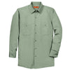 Red Kap Men's Tall Light Green Long Sleeve Industrial Work Shirt