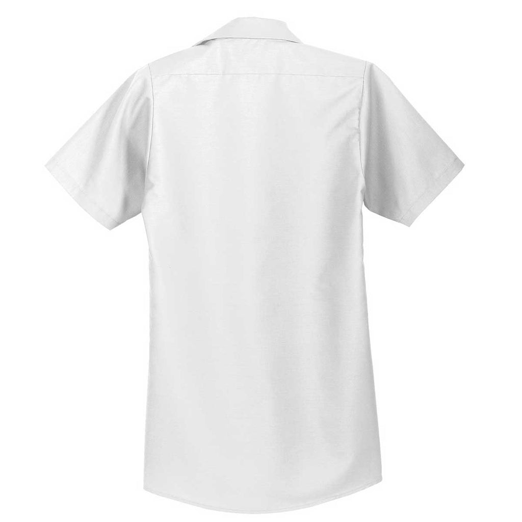 Red Kap Men's Tall White Short Sleeve Industrial Work Shirt