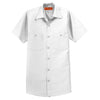 Red Kap Men's White Short Sleeve Industrial Work Shirt