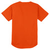 Sport-Tek Men's Deep Orange PosiCharge Tough Mesh Full-Button Jersey