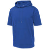 Sport-Tek Men's True Royal Sport-Wick Fleece Short Sleeve Pullover Hoodie