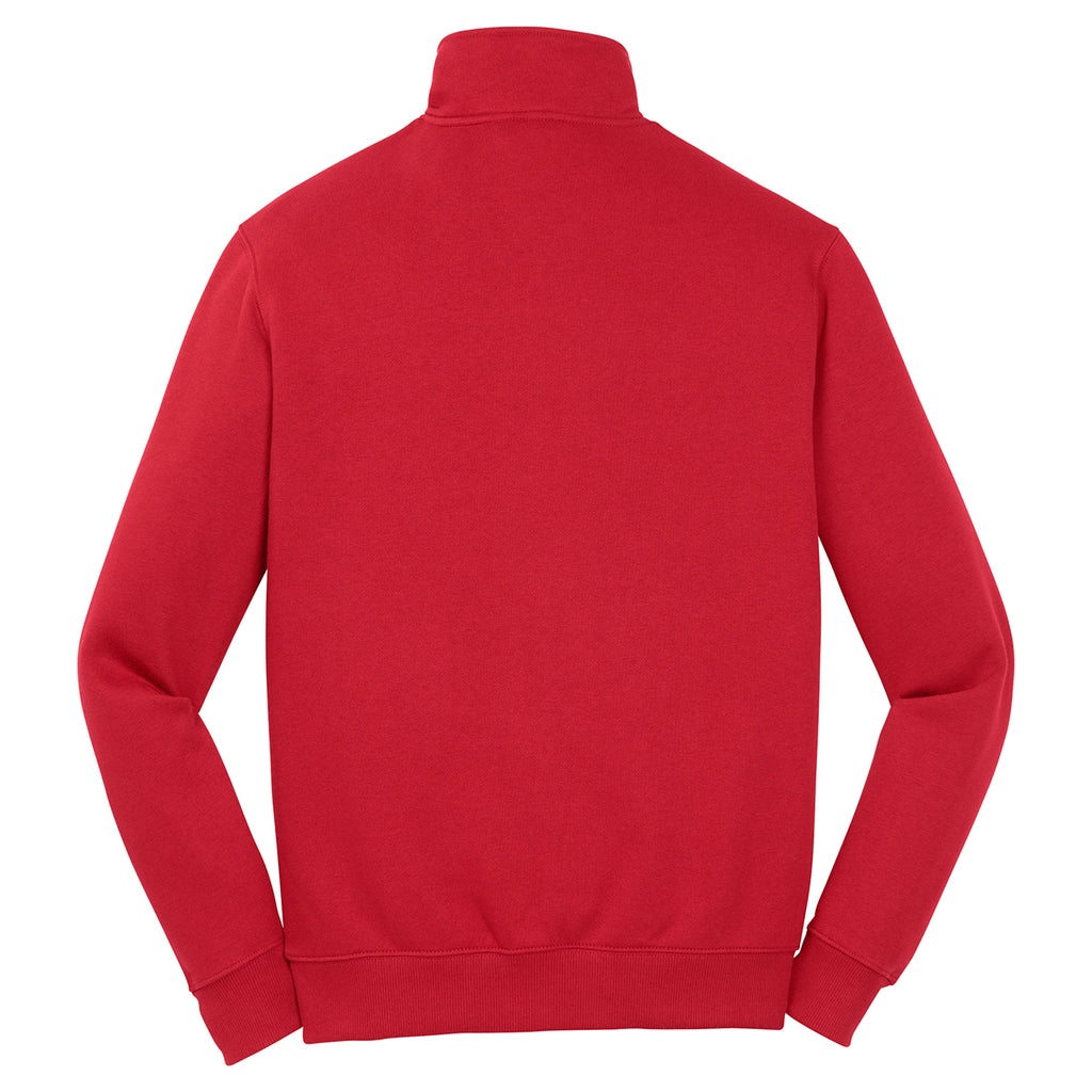 Sport-Tek Men's True Red 1/4-Zip Sweatshirt