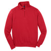 Sport-Tek Men's True Red 1/4-Zip Sweatshirt
