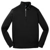 Sport-Tek Men's Black Repel 1/4-Zip Pullover