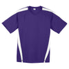 Sport-Tek Men's Purple/White Colorblock PosiCharge Competitor Tee