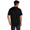 Sport-Tek Men's Black Triad Solid Posicharge Tri-Blend Wicking Short Sleeve Hoodie