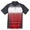 Sport-Tek Men's True Red Dry Zone Sublimated Stripe Polo