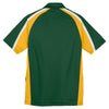 Sport-Tek Men's Forest Green/Gold/White Tricolor Micropique Sport-Wick Polo
