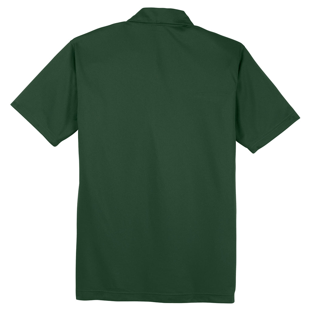 Sport-Tek Men's Forest Green PosiCharge Active Textured Polo