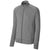 Sport-Tek Men's Charcoal Grey Heather Sport-Wick Stretch Full-Zip Cadet Jacket