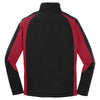 Sport-Tek Men's Black/True Red Colorblock Soft Shell Jacket