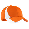 Sport-Tek Orange/White Dry Zone Nylon Colorblock Cap