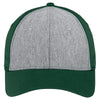 Sport-Tek Vintage Heather/Forest Green Jersey Front Cap