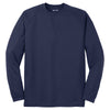 Sport-Tek Men's True Navy Dry Zone Long Sleeve Raglan T-Shirt