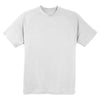 Sport-Tek Men's White Dry Zone Short Sleeve Raglan T-Shirt