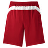 Sport-Tek Men's True Red/White Dry Zone Colorblock Short