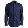 Timberland Men's Navy Flame Resistance Cotton Core Button Front Shirt