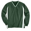Sport-Tek Men's Forest Green/ White Tall Tipped V-Neck Raglan Wind Shirt
