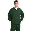 Sport-Tek Men's Forest Green Tall V-Neck Raglan Wind Shirt