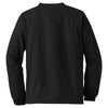 Sport-Tek Men's Black Tall V-Neck Raglan Wind Shirt