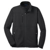 Port Authority Men's Black Tall Pique Fleece Jacket