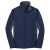 Port Authority Men's Dress Blue Navy/Battleship Grey Tall Core Colorblock Soft Shell Jacket