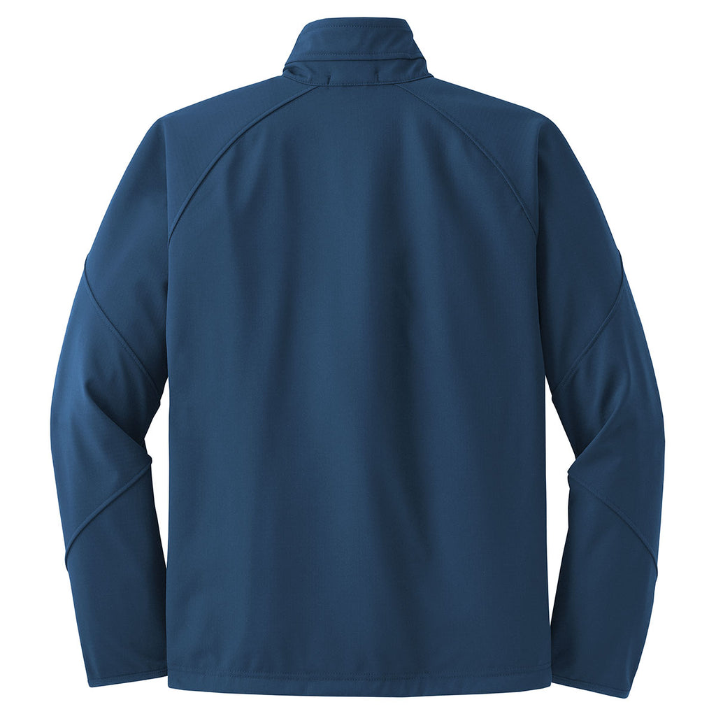 Port Authority Men's Insignia Blue Tall Textured Soft Shell Jacket