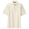 Port Authority Men's Ivory Tall Pique Knit Polo