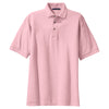 Port Authority Men's Light Pink Tall Pique Knit Polo