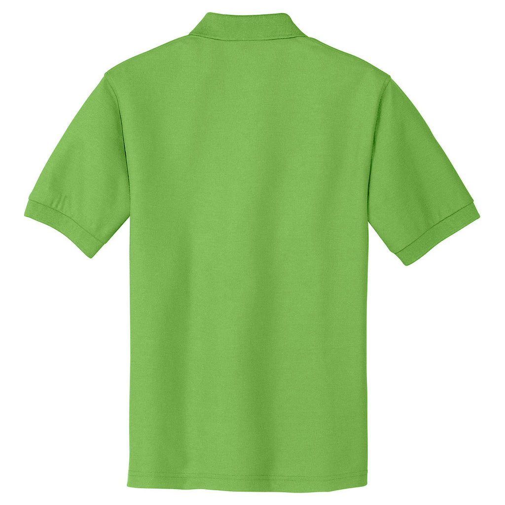 Port Authority Men's Lime Tall Silk Touch Polo