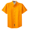 Port Authority Men's Athletic Gold/Light Stone Tall Short Sleeve Easy Care Shirt
