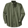Port Authority Men's Faded Olive Tall Long Sleeve Twill Shirt