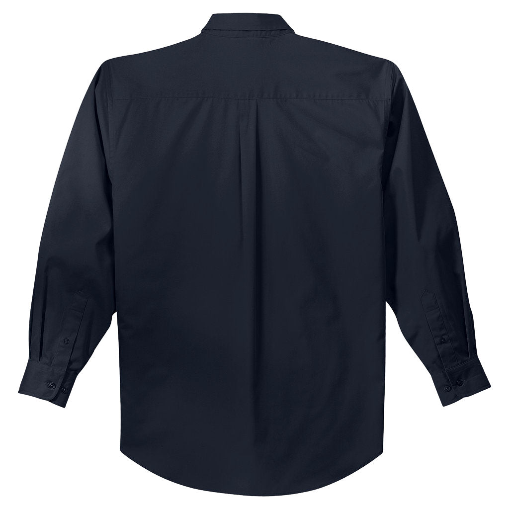 Port Authority Men's Classic Navy/Light Stone Tall Long Sleeve Easy Care Shirt