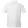 Elevate Men's White Amos Eco Short Sleeve Polo
