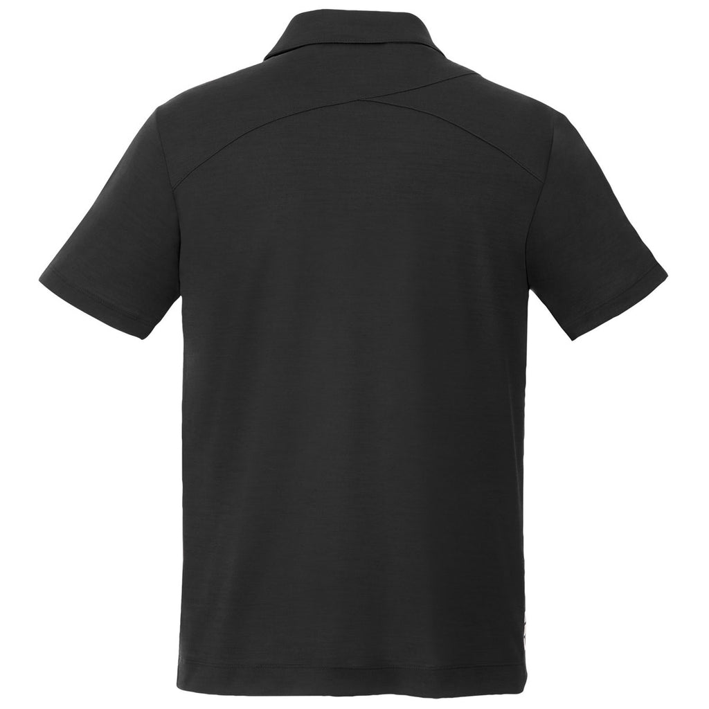Elevate Men's Black Amos Eco Short Sleeve Polo