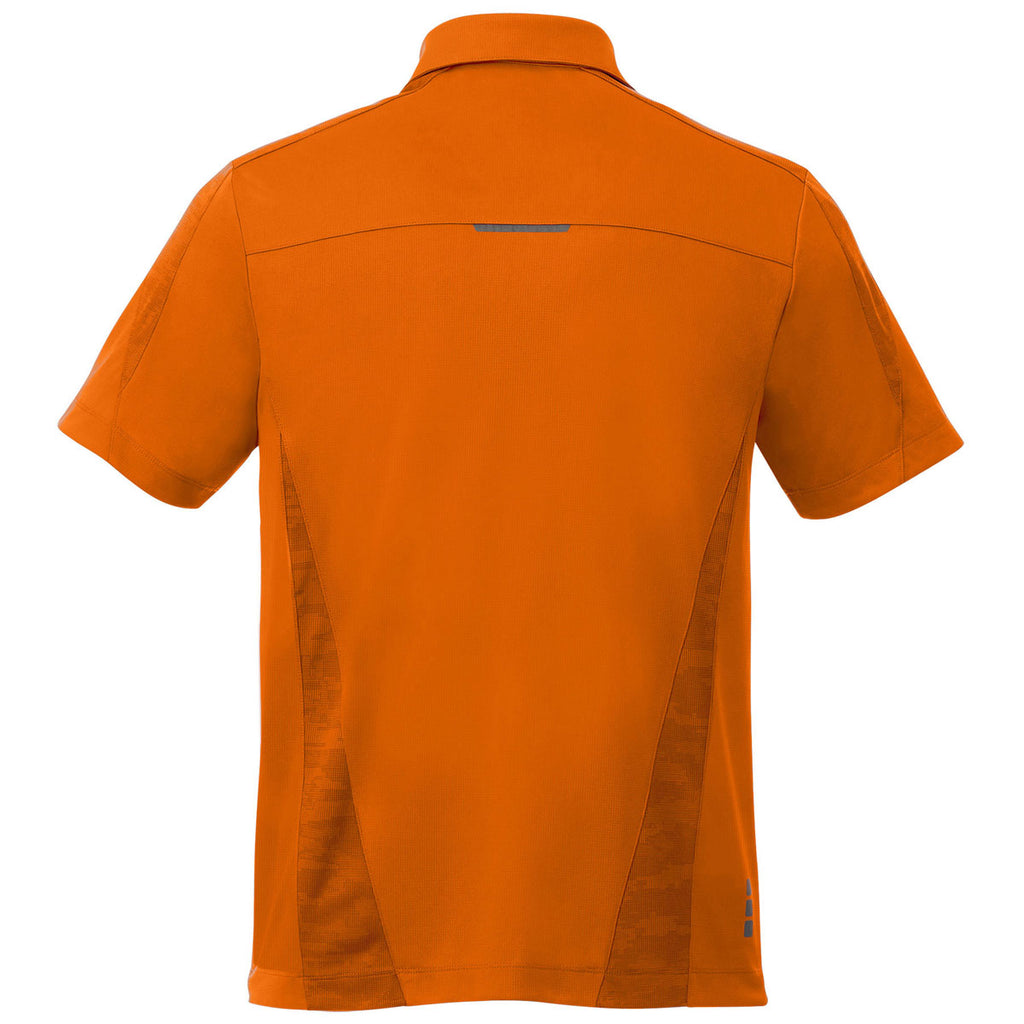 Elevate Men's Saffron Piedmont Short Sleeve Polo