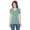 American Apparel Women's Tri Lemon Triblend Short-Sleeve Track T-Shirt