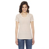 American Apparel Women's Tri Oatmeal Triblend Short-Sleeve Track T-Shirt