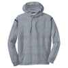 Sport-Tek Men's Grey Heather/ Black Tall Tech Fleece Colorblock Hooded Sweatshirt