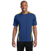 Sport-Tek Men's True Royal/ Gold Tall Colorblock PosiCharge Competitor Tee