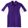 Sport-Tek Men's Purple/ White Tall Side Blocked Micropique Sport-Wick Polo